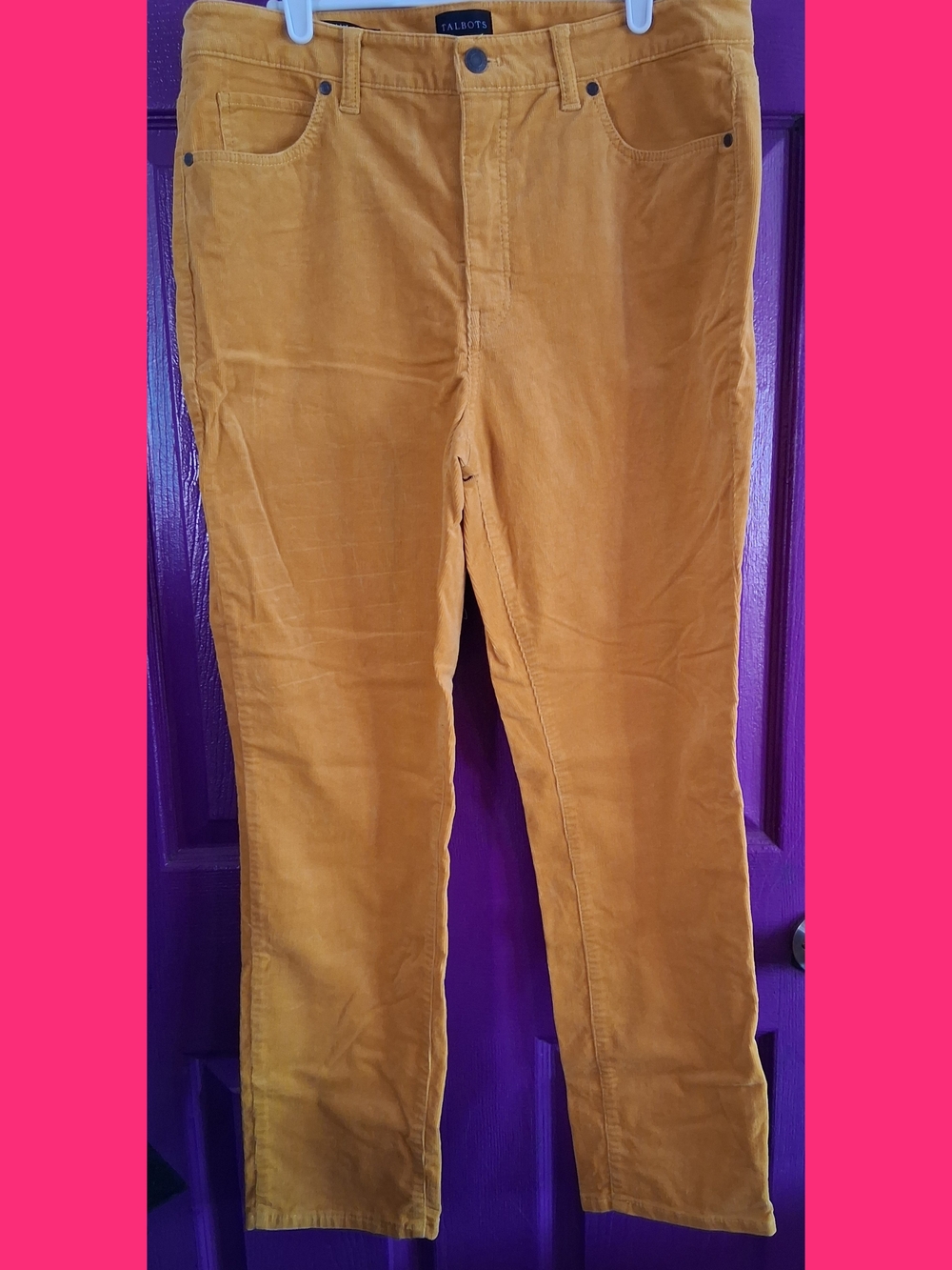 Talbots Mustard Yellow Corduroy Pants